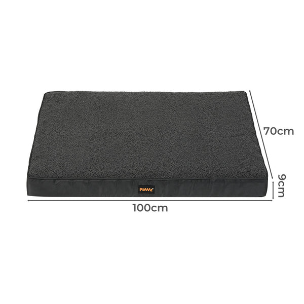 Pawz Orthopaedic Dog Bed Grey Xl (100X70x9cm) Pet Beds