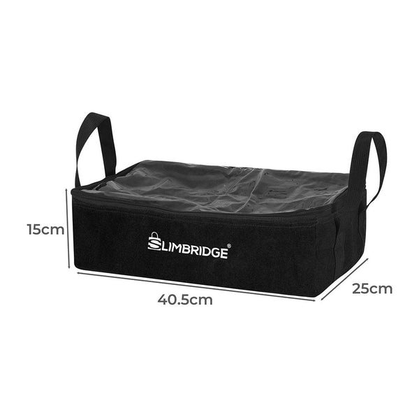 Slimbridge 3Pcs Camping Canvas Storage Black Storage Bags