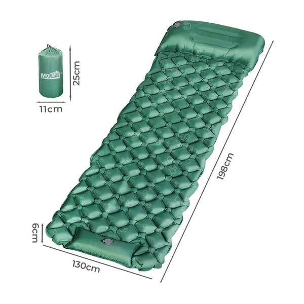 Mountview Sleeping Air Pad Inflat Camping Single Inflatable Mattresses & Airbeds