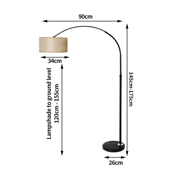 Emitto Modern Led Floor Lamp Reading Grey Floor Lamps