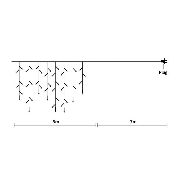 Curtain Fairy Wedding Cool White 300 Led String Lights