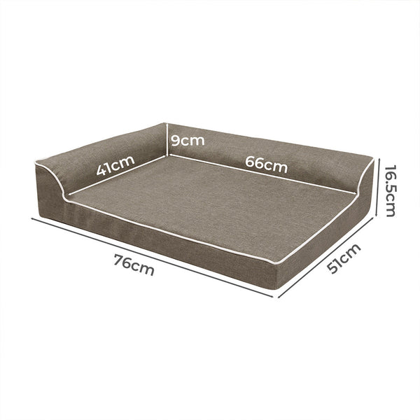 Pawz Orthopedic Dog Bed M Coffee Pet Beds