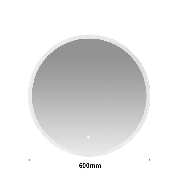Emitto Led Wall Mirror Round Anti Fog 60Cm Mirrors