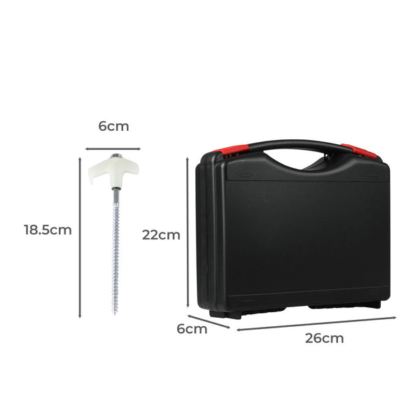 Mountview Heavy Duty Steel Tent Pegs 15X Set Durable Ground Stakes For Outdoor Camping Tent & Canopy Accessories