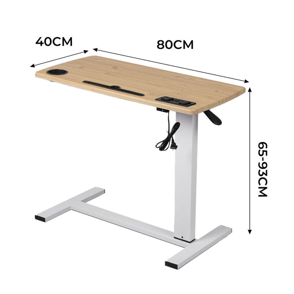 Levede Standing Desk Height Oak Standing Desks