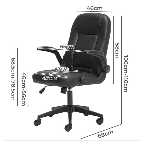Levede Executive Office Chair Work Pu Leather Seat Chairs