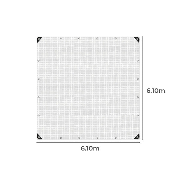 Manan Tarp Tarpaulin 200Gsm Camping 6.1Mx6.1M Tarps