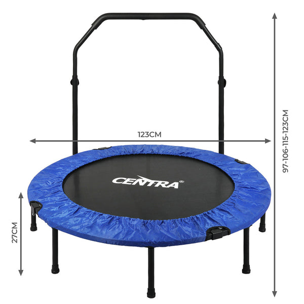 Centra 48" Foldable Mini Trampoline Rebounder Fitness Fitness Trampolines