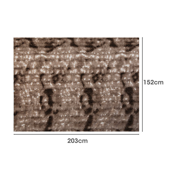 Dreamz Luxury Tie Dyed Blanket Brown 152Cm X 203Cm Blankets