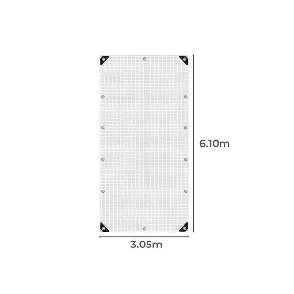 Manan Tarp Tarpaulin 200Gsm Camping 3.05M X 6.1M Clear Tarps