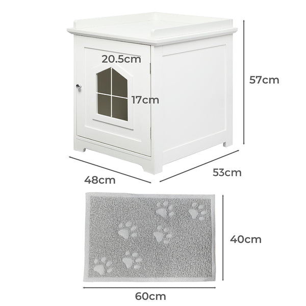 Pawz Cat Litter Box Mat Fully Enclosed Litter Trays