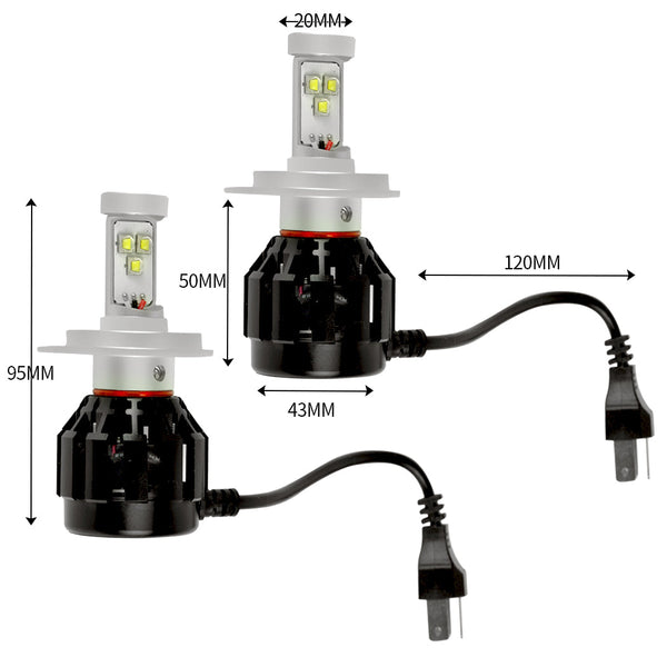 4 Side Cree Led Car Headlight 160W 2500Lm Led Car Lights