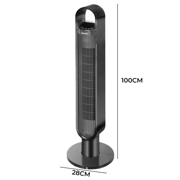 Spector Bladeless Tower Fan Black Portable Fans