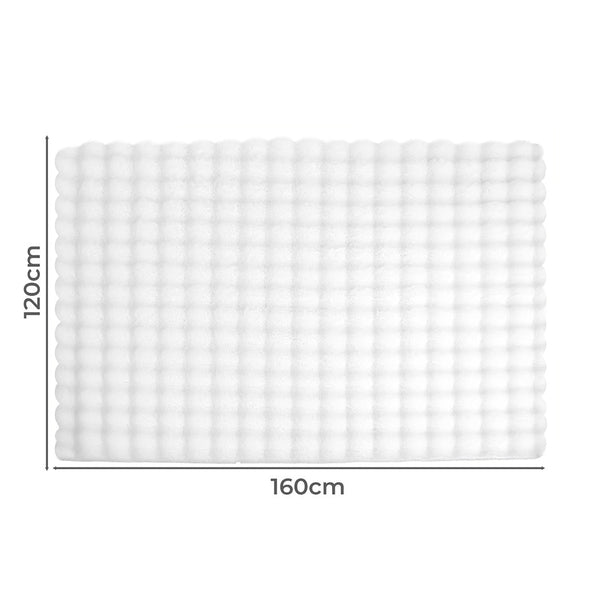 Marlow Area Rug Large Shaggy Faux Rabbit Fur 120X160cm Rugs