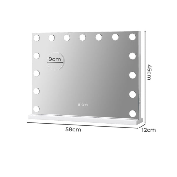 Yezi Led Hollywood Makeup Mirror 45X58cm Makeup Mirrors