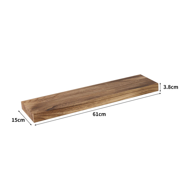 Levede 2 Pcs Floating Shelves Wall Mounted Medium Hanging Shelves