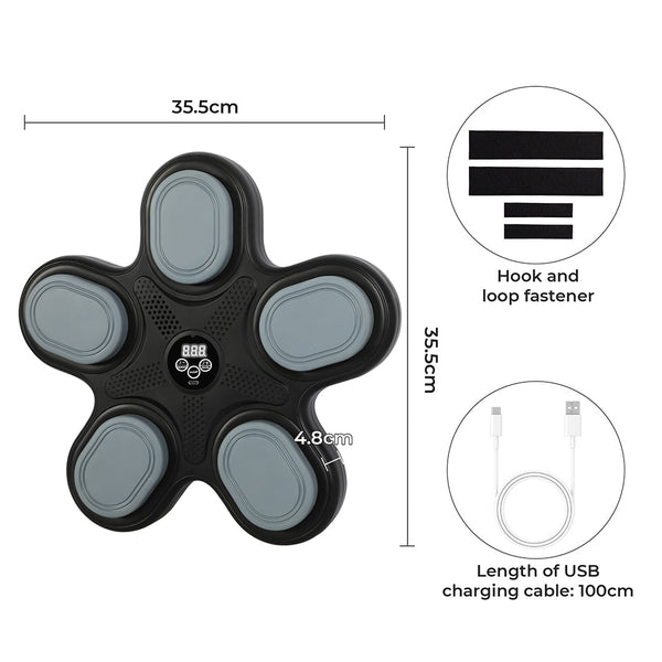 Centra Kids Music Boxing Machine With Gloves Strike Pads & Mitts