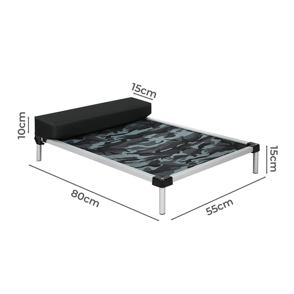 Pawz Pet Trampoline Aluminium Frame L Camoflauge Large Pet Beds