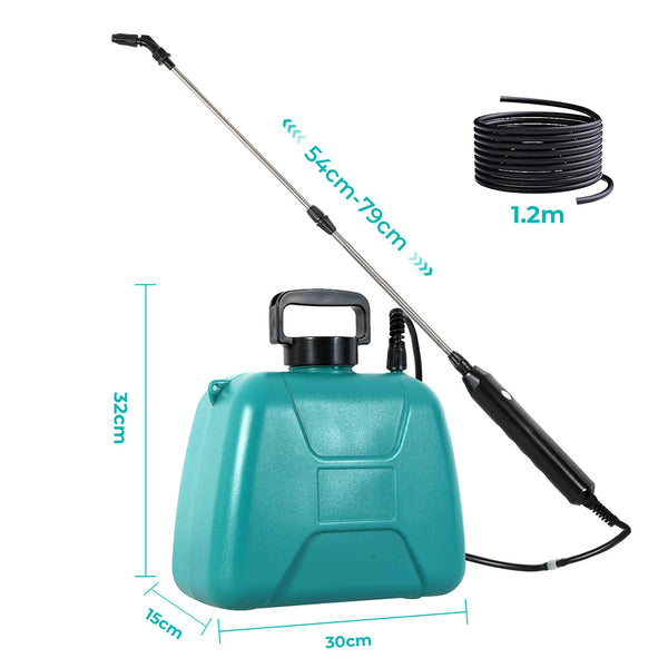 Traderight 5L Electric With Sprayer 3 Mist Nozzles Farm Garden Sprayers