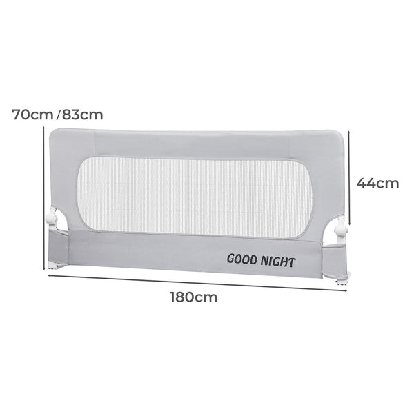 Bopeep Medium Bed Rail For Little One Kids Safety Folding Mesh Guard Protection Bed Guards