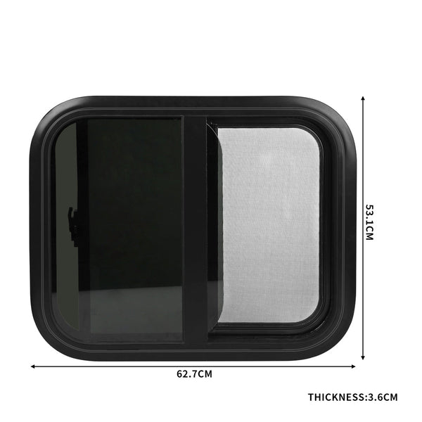 Manan Sliding Motorhome Black Windows