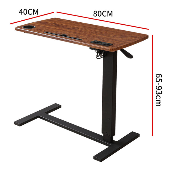 Levede Standing Desk Height Brown Standing Desks