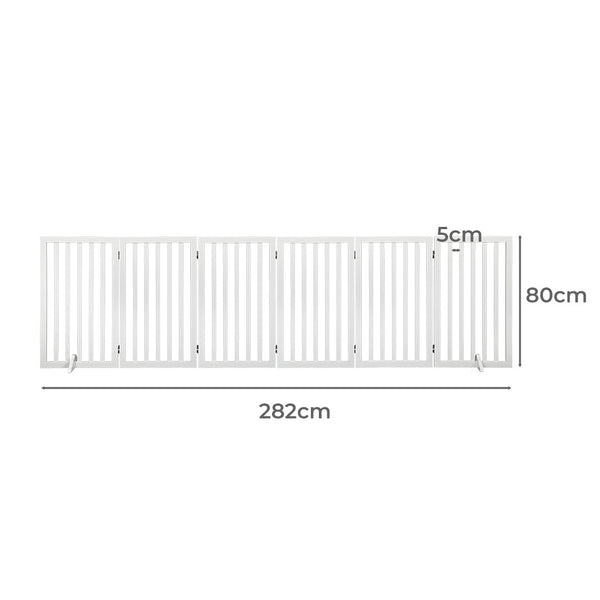 Pawz Pet Gate Dog Fence Safety White 10 Pack Fences & Pens