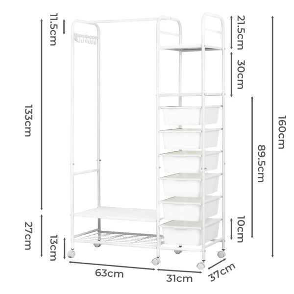 Levede 94Cm Clothes Rack Stand Heavy Duty Hanging Garment Racks