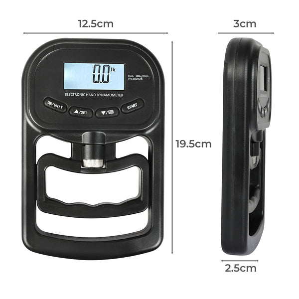 Centra Electronic Hand Dynamometer Grip Black Hand Grippers