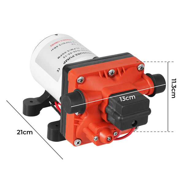 12V Water Pump High Pressure Fast Self Priming Water Pumps & Pressure Tanks