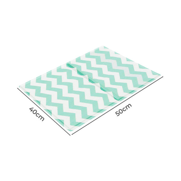 Pawz Pet Cooling Mat S Green Pet Beds