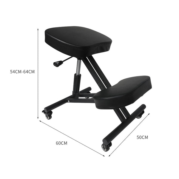 Levede Kneeling Chair Computer Ergonomic Black Office Chairs