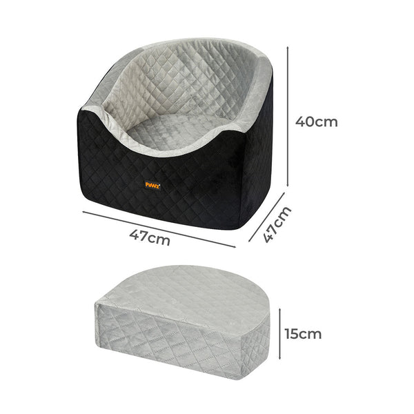 Pawz Dog Car Booster Seat Belt Pet Safe Protector Travel Bed Pet Transport