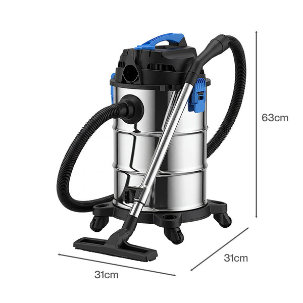 Spector 30L Wet Dry Vacuum Cleaner With Blower & Pto Outlet Vacuum Cleaners