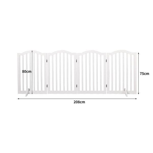 Pawz Pet Gate Dog Fence Safety White Fences & Pens