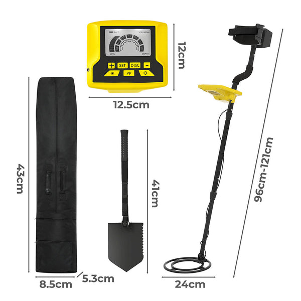 Traderight Metal Detectorwaterprooflcd Display24cm Coil Metal Detectors