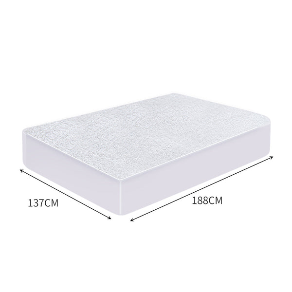 Dreamz Terry Cotton Fully Fitted Waterproof Mattress Protector X Large Mattress Toppers & Protectors