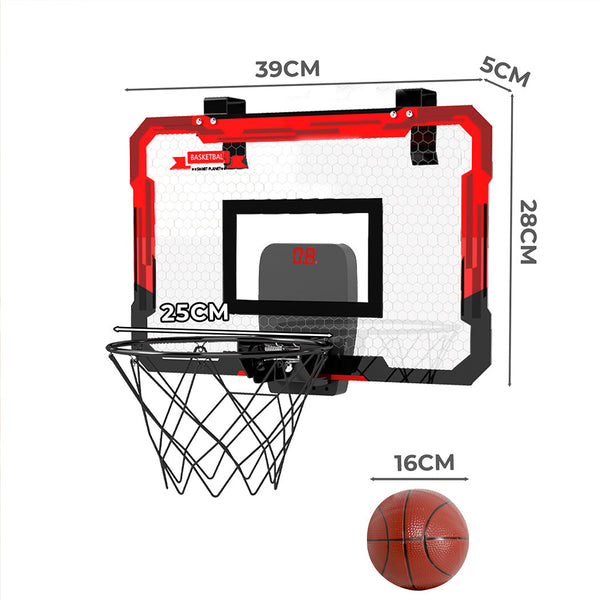 Bopeep Mini Indoor Basketball Hoop Over Door Set With Electronic Scorer And 4 Balls Outdoor Toy Balls