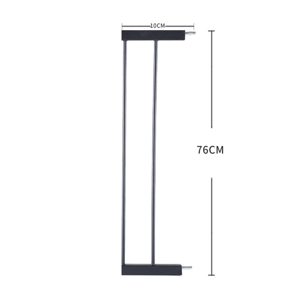 Levede Little One Safety Gate Adjustable Pet Black 10Cm Extension Safety Gates