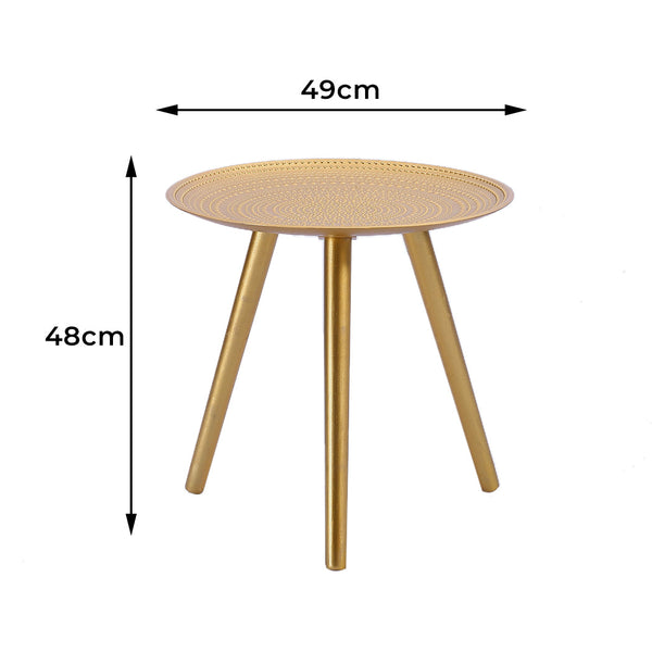 Levede Side Table Coffee Bedside End Gold Side Tables