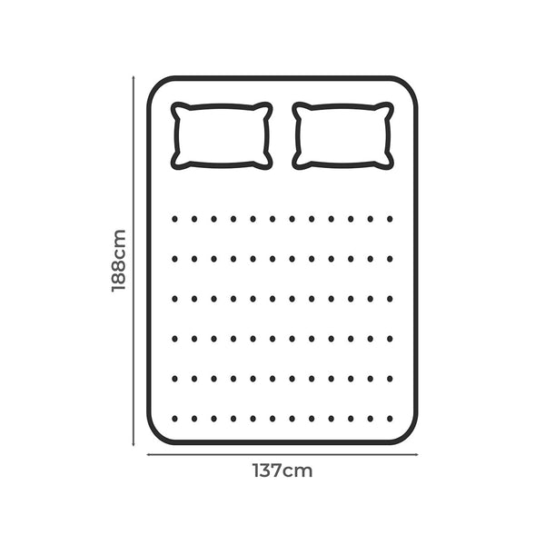 Dreamz Pillowtop Mattress Topper Thickness 5Cm Mattress Toppers & Protectors