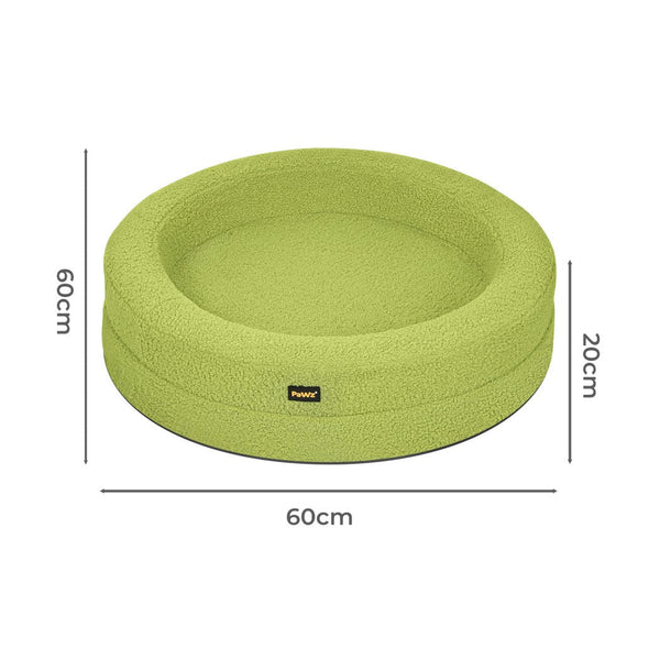 Pawz Pet Orthopedic Calming Bed Memory Foam Dog Sofa Green Pet Beds