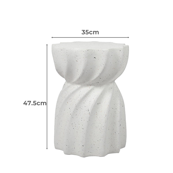 Levede Side Table End Terrazzo Hourglass Side Tables