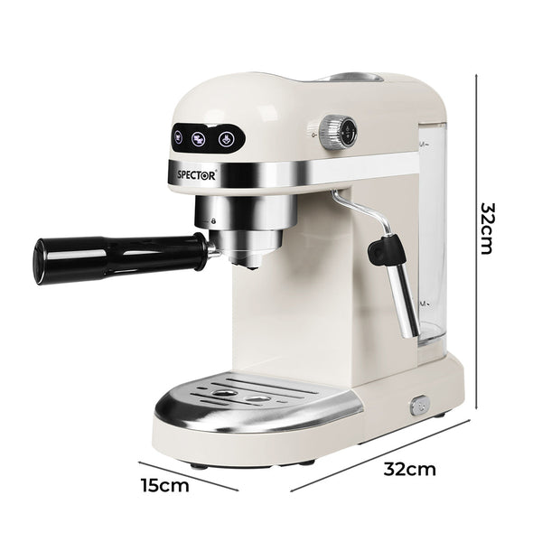 Spector Coffee Maker Machine Espresso Milk White Other Coffee Tea & Espresso Makers