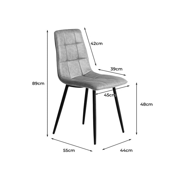 Levede 8X Kitchen Dining Chairs