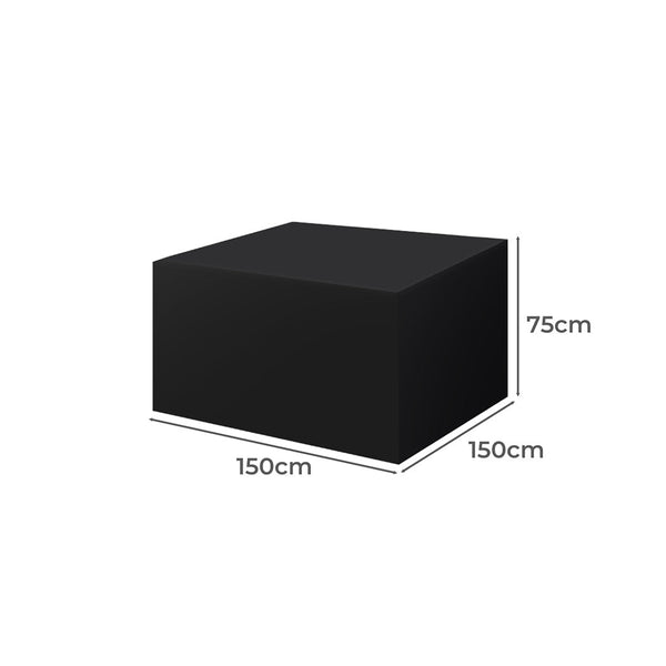 Marlow Outdoor Furniture Cover Black Waterproof Uv Resistant Slipcovers