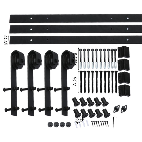 4M Antique Classic Style Double Sliding 6.1Mx6.1M Sliding Door Hardware