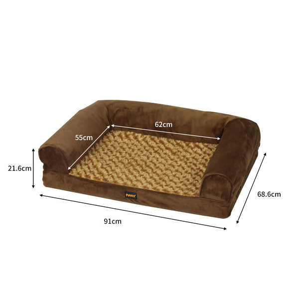 Pawz Pet Bed Sofa Dog Bedding Soft Warm L Pet Beds