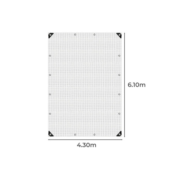 Manan Tarp Tarpaulin 200Gsm Camping 4.3M X 6.1M Clear Tarps