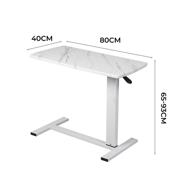 Levede Standing Desk Sofa Bed Side Table White No Slots Marbled Standing Desks